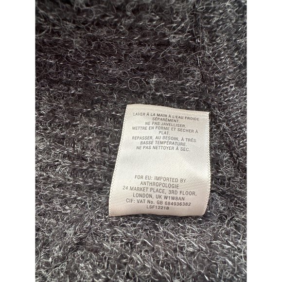 Sleeping on Snow Anthropologie Primula Cocoon Cardigan Womens S Gray Wool Blend - Picture 7 of 8